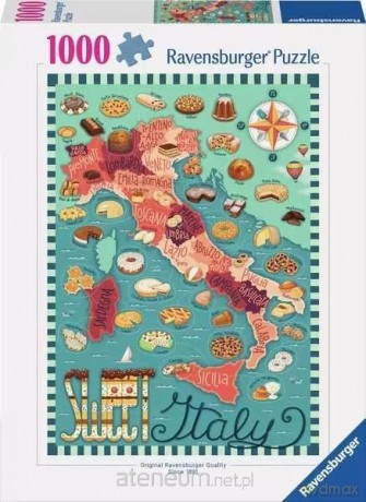 RAVENSBURGER 1000 el. Mapa włoskich słodkości [PUZZLE]