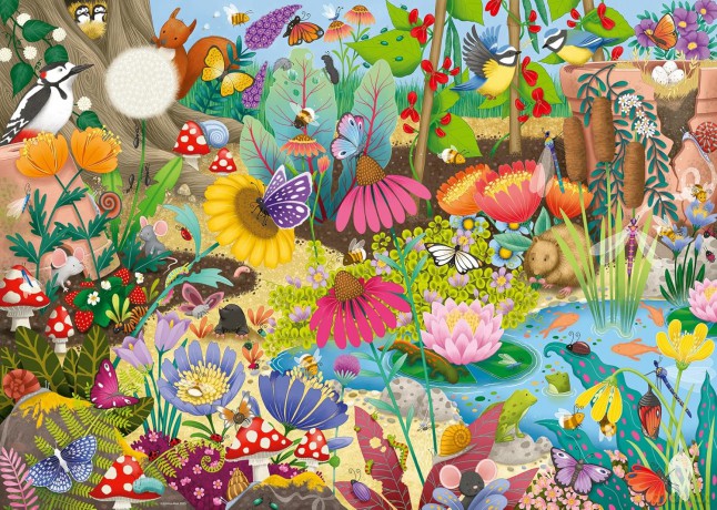 RAVENSBURGER 1000 el. Świat kwiatów [PUZZLE]