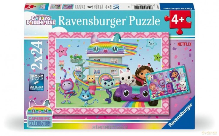 RAVENSBURGER 2x24 el. Koci Domek Gabi [PUZZLE]