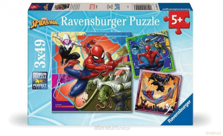 RAVENSBURGER 3x49 Spiderman [PUZZLE]