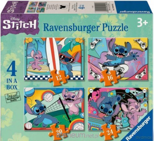RAVENSBURGER 4w1 Disney Stitch [PUZZLE]