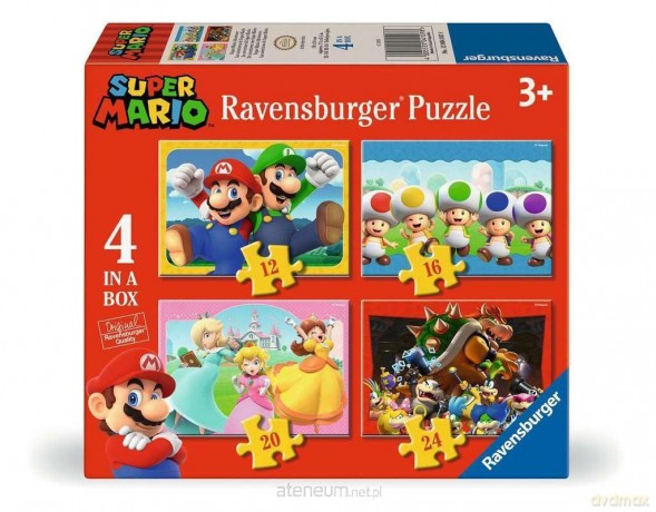 RAVENSBURGER 4w1 Super Mario [PUZZLE]