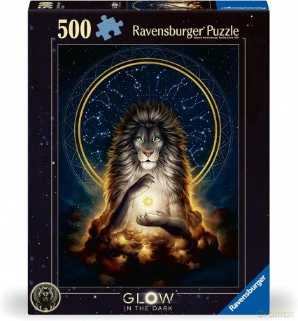 RAVENSBURGER 500 el. świecące - Lew [PUZZLE]