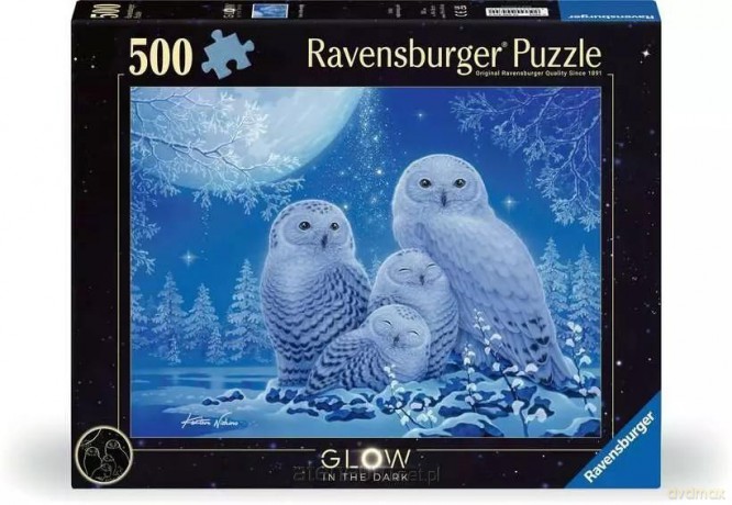 RAVENSBURGER 500 el. świecące - Sowy [PUZZLE]