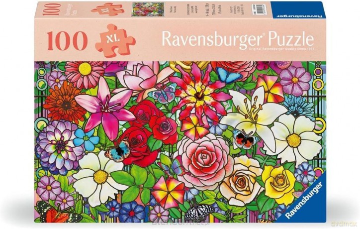 RAVENSBURGER XL 100 el. Kwiaty [PUZZLE]