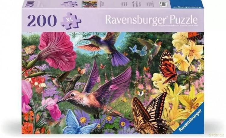 RAVENSBURGER XL 200 el. Kwiaty i motyle [PUZZLE]
