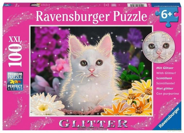 RAVENSBURGER XXL 100 el. Brokatowy kotek [PUZZLE]