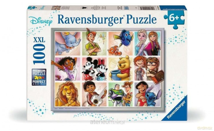 RAVENSBURGER XXL 100 el. Disney Postacie [PUZZLE]