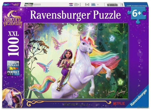 RAVENSBURGER XXL 100 el. Unicorn Academy [PUZZLE]