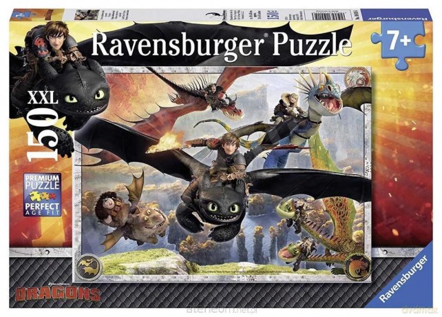 RAVENSBURGER XXL 150 el. Jak wytresować smoka [PUZZLE]