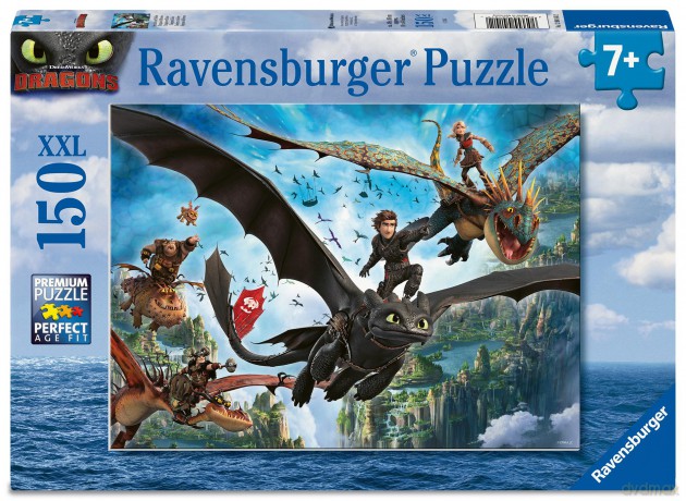 RAVENSBURGER XXL 150 el. Jak wytresować smoka [PUZZLE]