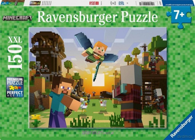 RAVENSBURGER XXL 150 el. Minecraft [PUZZLE]