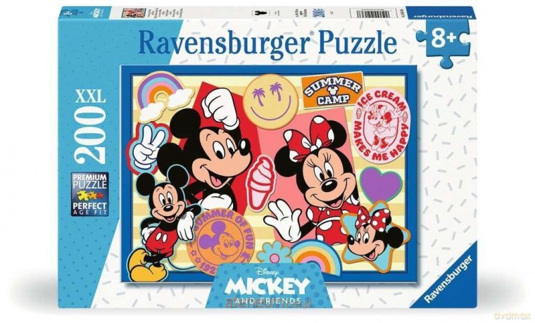 RAVENSBURGER XXL 200 el. Mickey and Minnie [PUZZLE]