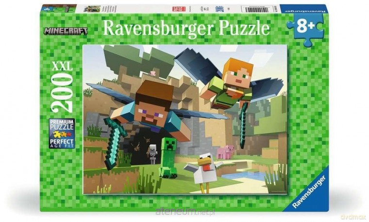 RAVENSBURGER XXL 200 el. Minecraft [PUZZLE]