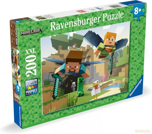RAVENSBURGER XXL 200 el. Minecraft [PUZZLE]