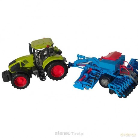 Traktor z siewnikiem pneumatycznym