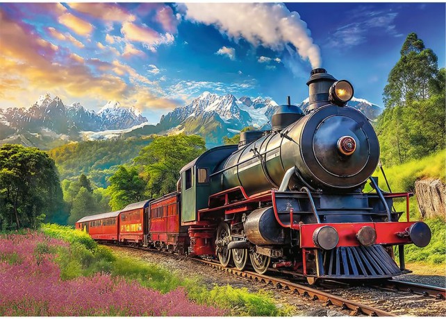 TREFL 1000 el. Podróż pociągiem [PUZZLE]