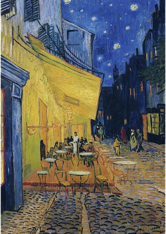 TREFL 1000 el. Taras kawiarni w nocy [PUZZLE]