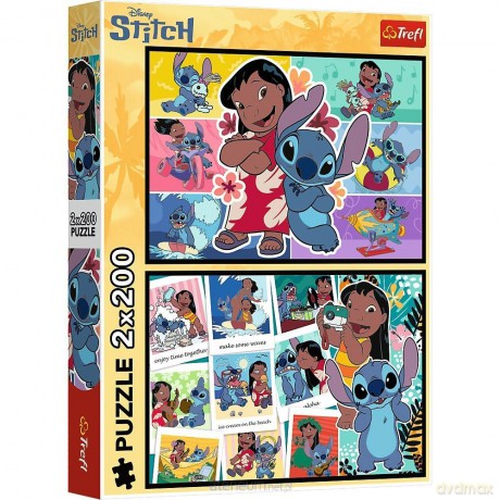 TREFL 2x200 el. Wesołe życie Stitcha [PUZZLE]