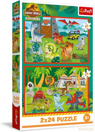 TREFL 2x24 el. Małe dinozaury [PUZZLE]