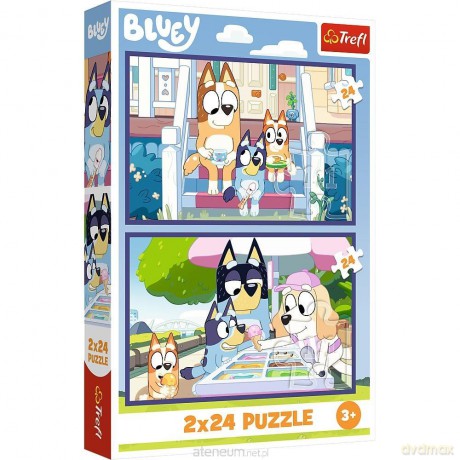 TREFL 2x24 el. Zabawna Bluey [PUZZLE]