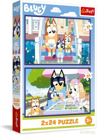 TREFL 2x24 el. Zabawna Bluey [PUZZLE]