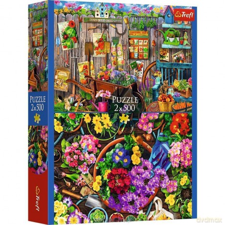 TREFL 2x500 el. Prace w ogrodzie [PUZZLE]