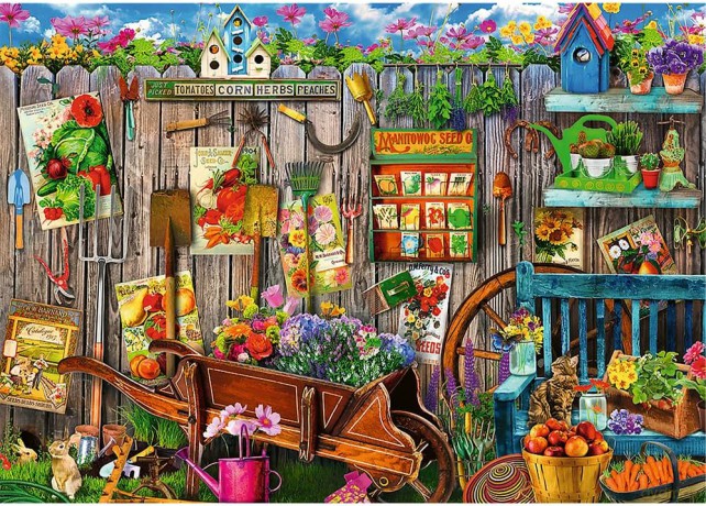 TREFL 2x500 el. Prace w ogrodzie [PUZZLE]