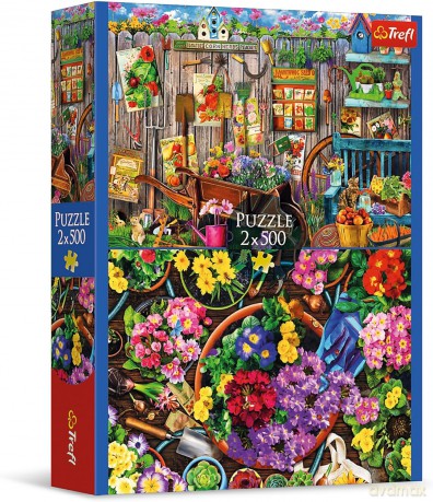 TREFL 2x500 el. Prace w ogrodzie [PUZZLE]