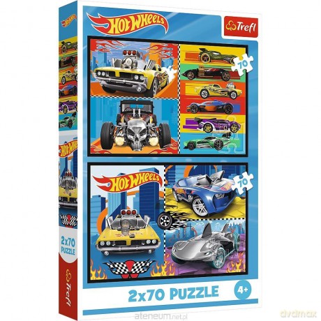 TREFL 2x70 el. Samochodziki [PUZZLE]
