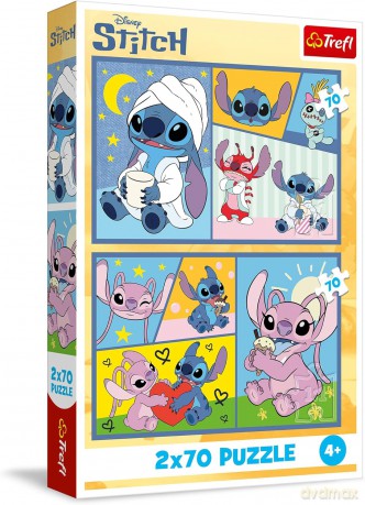 TREFL 2x70 el. Ze Stitchem nie ma nudy [PUZZLE]