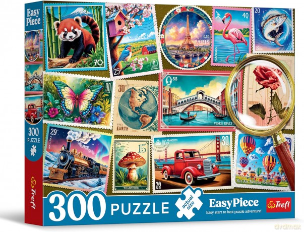 TREFL 300 el. EasyPiece - Znaczki pocztowe [PUZZLE]