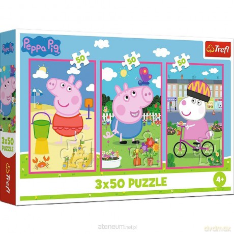 TREFL 3x50 el. Siła przyjaźni Peppa Pig [PUZZLE]