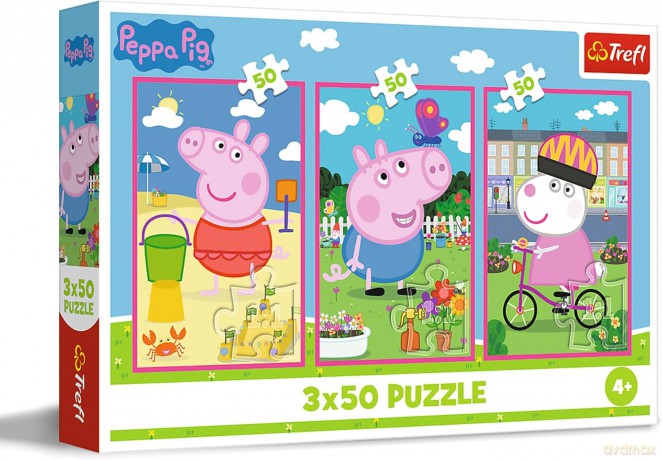 TREFL 3x50 el. Siła przyjaźni Peppa Pig [PUZZLE]