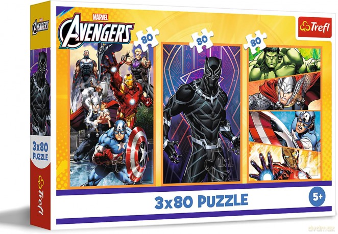 TREFL 3x80 el. Dni pełne akcji [PUZZLE]