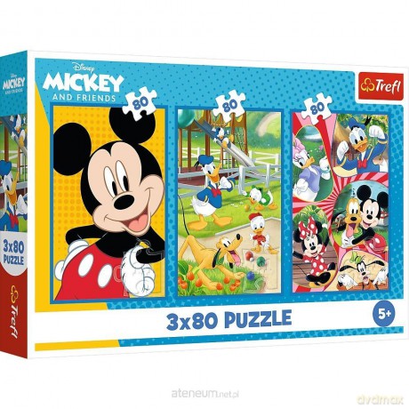 TREFL 3x80 el. Ekipa Myszki Miki [PUZZLE]
