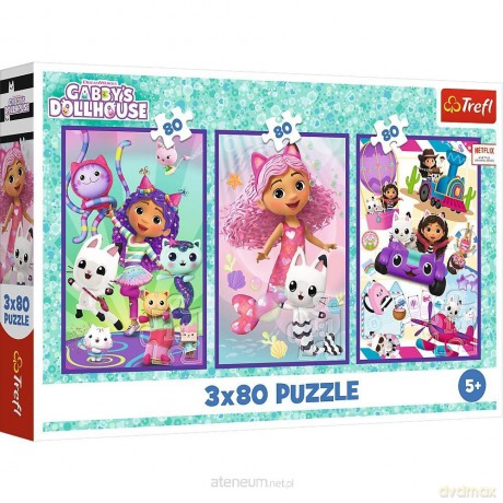 TREFL 3x80 el. Kolorowe dni Gabby [PUZZLE]