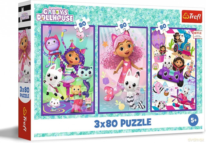 TREFL 3x80 el. Kolorowe dni Gabby [PUZZLE]