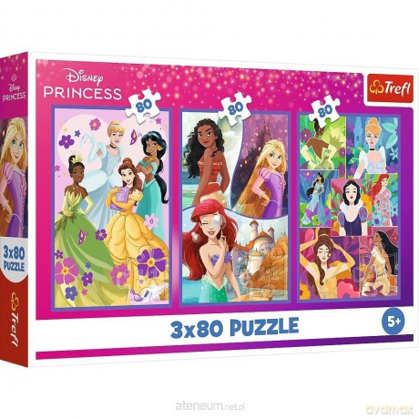 TREFL 3x80 el. Księżniczki przyjaciółki [PUZZLE]