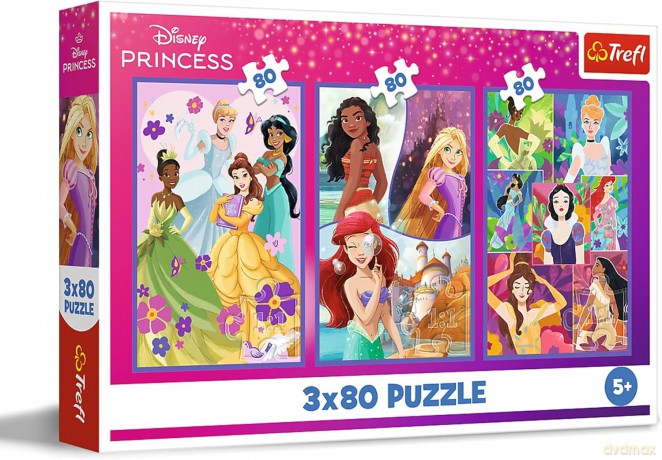 TREFL 3x80 el. Księżniczki przyjaciółki [PUZZLE]