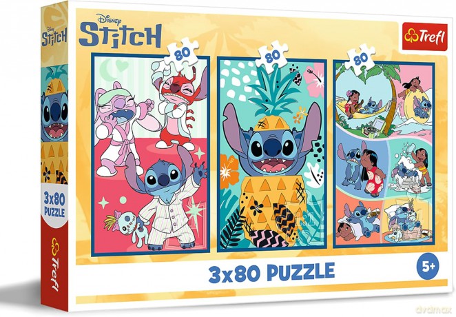 TREFL 3x80 el. Świat Stitcha [PUZZLE]