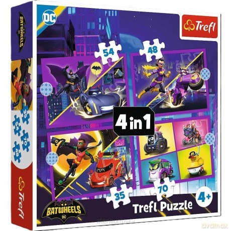 TREFL 4w1 Poznaj Batwheels [PUZZLE]
