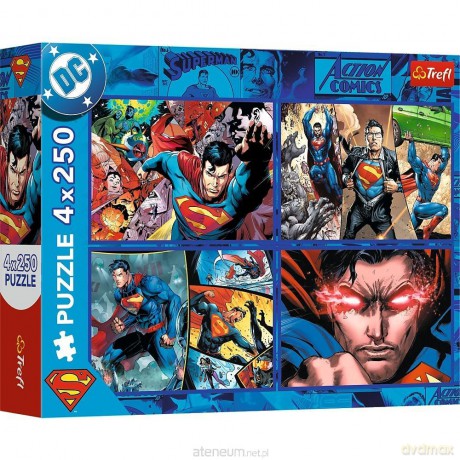 TREFL 4x250 el. Odwaga Supermana [PUZZLE]