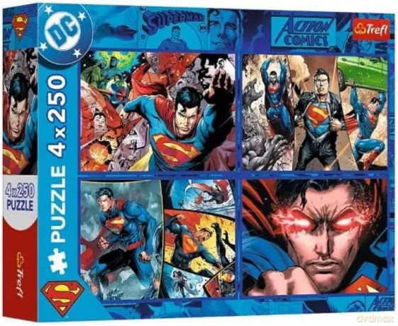 TREFL 4x250 el. Odwaga Supermana [PUZZLE]