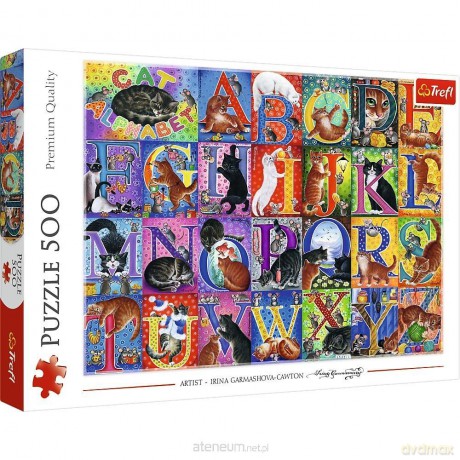 TREFL 500 el. Koci alfabet [PUZZLE]