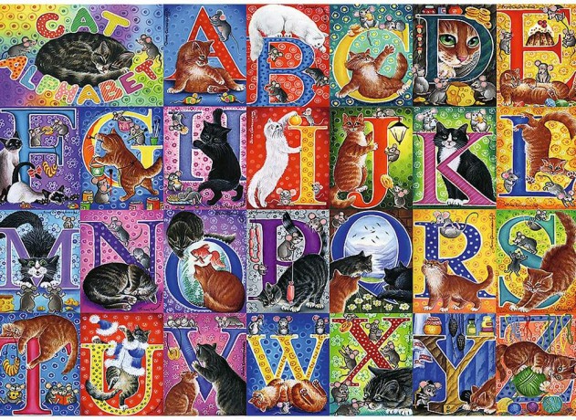 TREFL 500 el. Koci alfabet [PUZZLE]