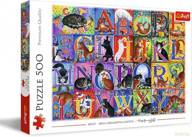 TREFL 500 el. Koci alfabet [PUZZLE]