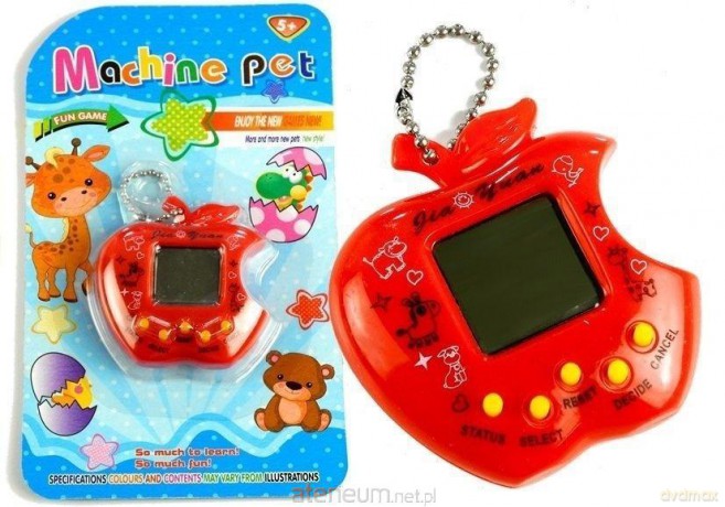 Zwierzątko elektroniczne Tamagotchi czerwone [GRA]
