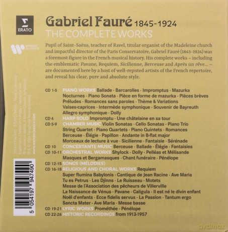 Gabriel Faure: Complete Works [26CD]
