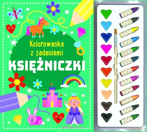 Kolorowanka z zadaniami. Księżniczki [KSIĄŻKA]